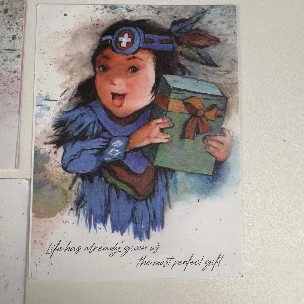 St‎ Labre Indian School Greeting Cards Set 3 Ellie Colton Indigenous Art 23 A18Q